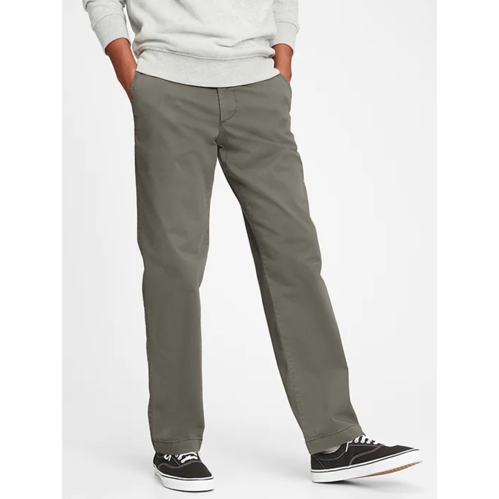 GAP Classic Straight Fit Khakis 34x34 grey